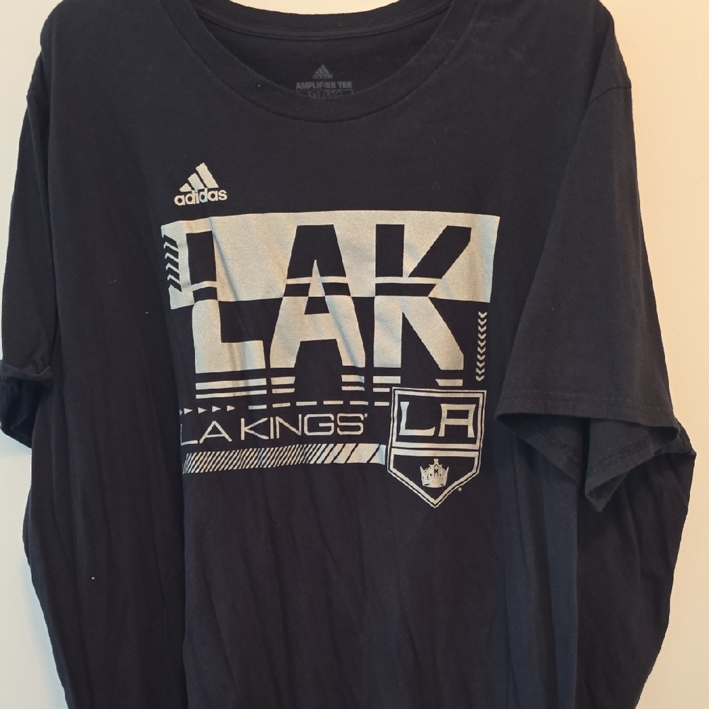Adidas Black LA Kings Graphic Tee